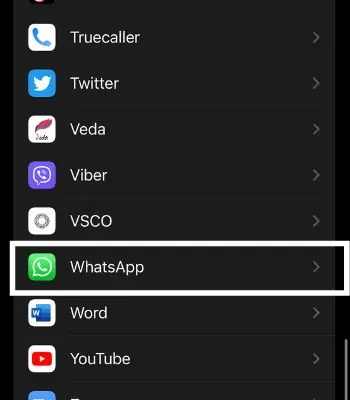 Whatsapp Video Call Not Working? Try These Fixes for Android & iPhone 31 Scroll-down-click-on-Whatsapp