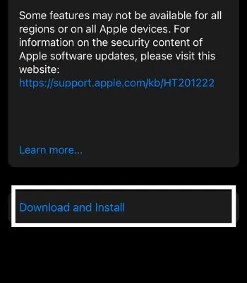 Find My AirPods Sound Pending - Why & How to Fix It? 11 Scroll-down-tap-on-Download-and-Install