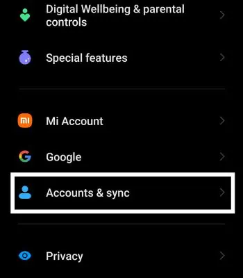 Tap-on-Accounts-Sync