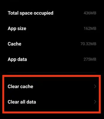 Fix: Android Storage Space Running Out But It's Not 26 Tap-on-Clear-cache-or-Clear-all-data.