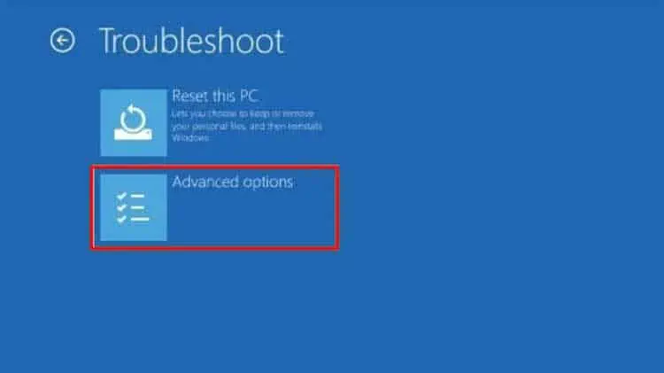How to Fix Blue Screen of Death (BSOD) on Windows 11 56 advanced-options