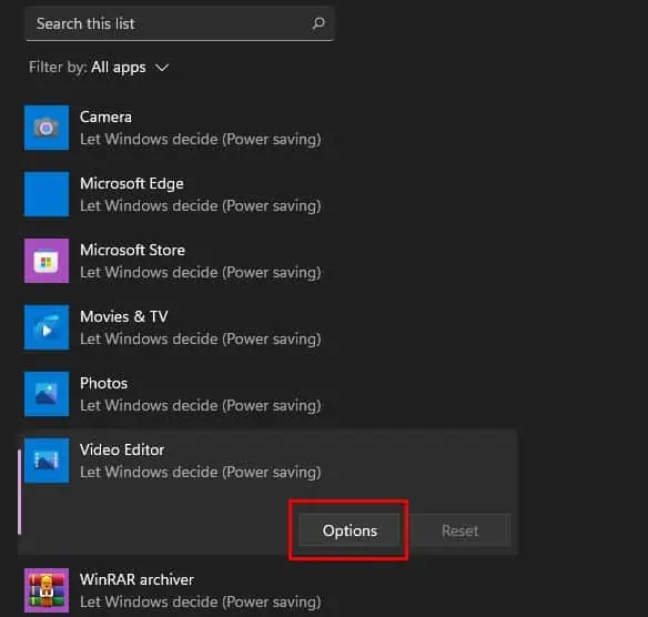 application-options