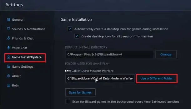 How to Transfer Games From HDD to SSD 20 battlenet-use-diff-folder