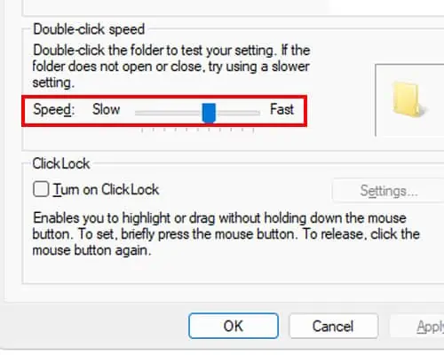 Mouse Clicks Not Registering? 14 Proven Ways to Fix it 17 change-double-ckick-speed