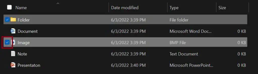 How to Select Multiple Files in Windows 10 and 11? 7 checkbox-select-1024x294