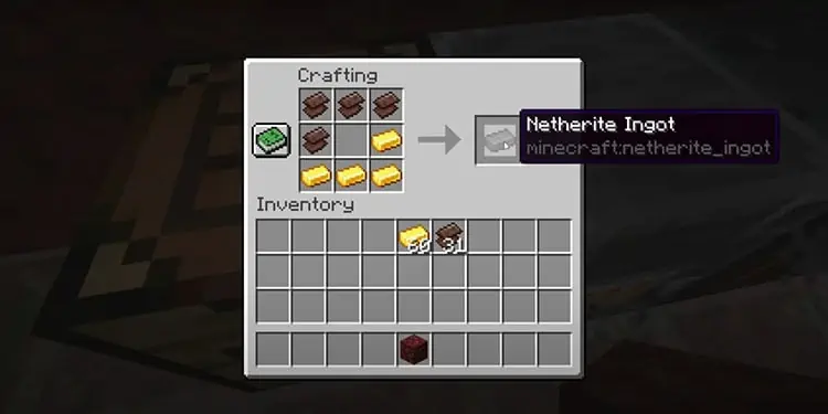 How to Repair Netherite Tools 8 crafting-Netherite-ingot