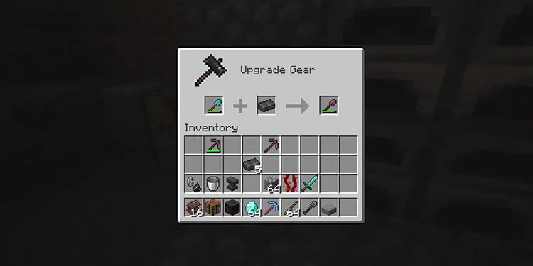 How to Repair Netherite Tools 9 crafting-Netherite-tools