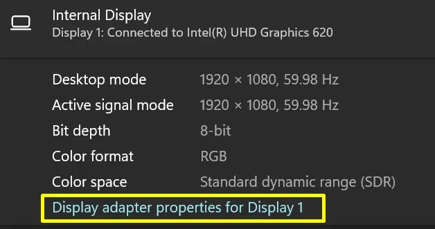 How to Increase VRAM on Windows (3 Simple Ways) 6 display-adapter-properties