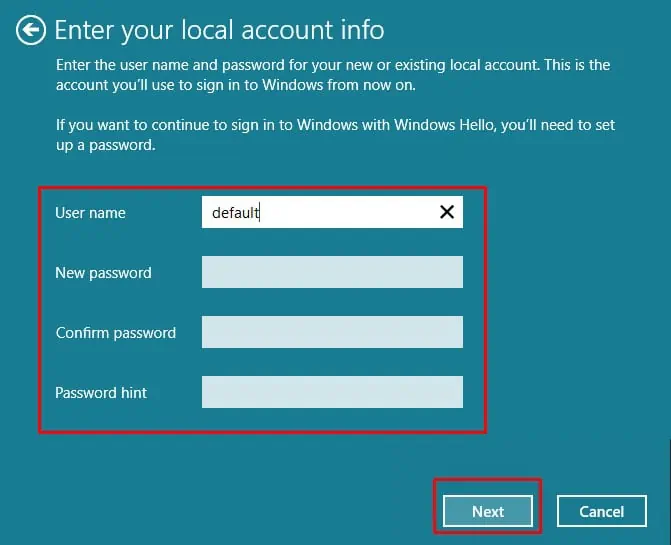 enter-new-local-username-and-password