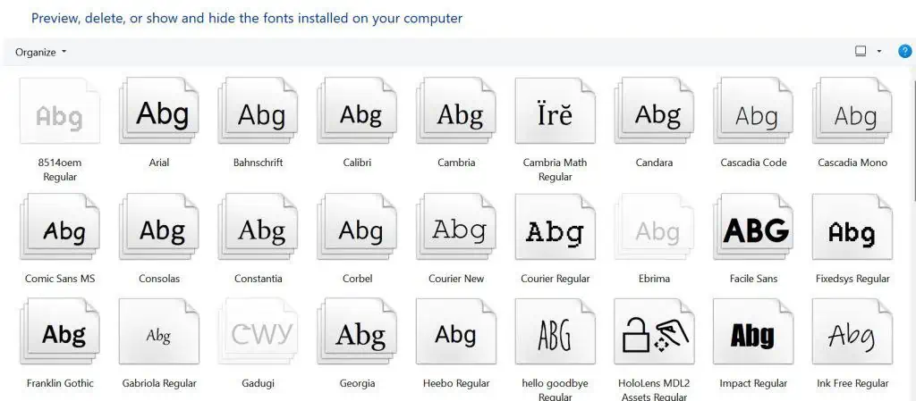How Do You Change Font in Windows 11? 4 fonts-control-panel-1024x449
