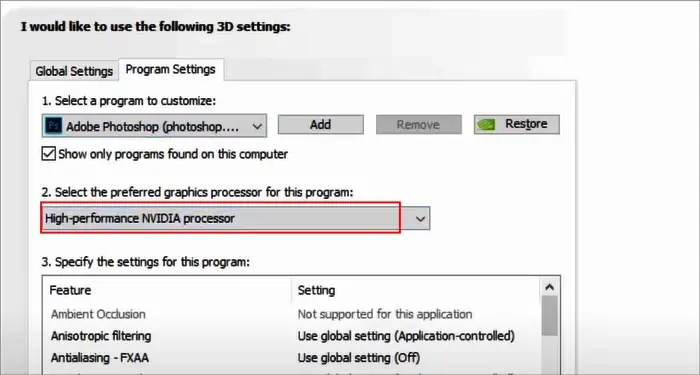 Laptop Not Using NVIDIA GPU? Try these 7 Fixes 18 high-performance-nvidia-gpu-