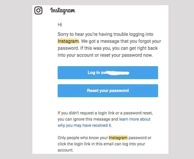 Here's Why You Keep Getting Password Reset Emails and How to Avoid it 1 instagram-spam-email