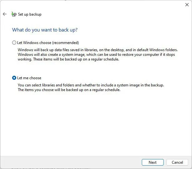 How To Backup Windows 11 To External Drive 2 let-windows-choose-backup