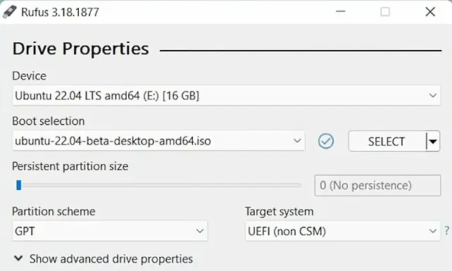 How To Dual Boot Windows 11 And Linux 1 rufus-ubuntu