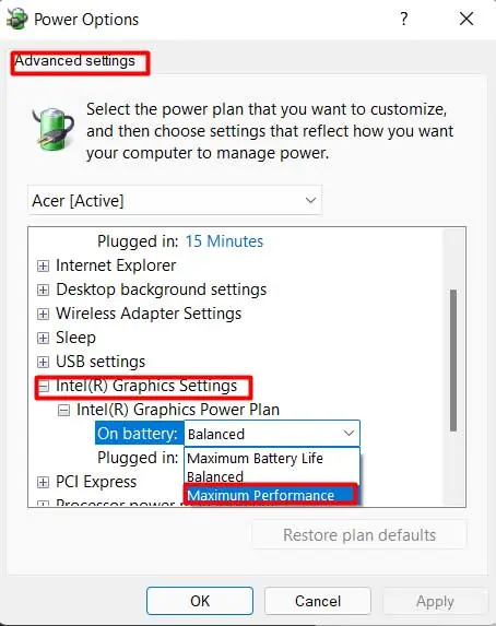 How to Fix Blue Screen of Death (BSOD) on Windows 11 53 selective-power