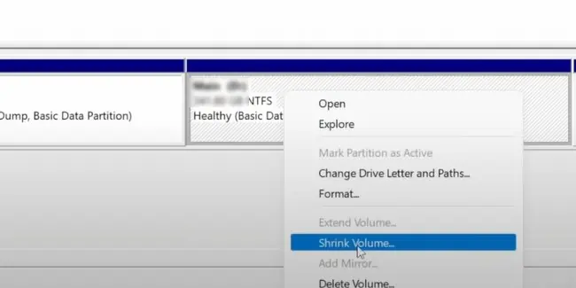 How To Dual Boot Windows 11 And Linux 3 shrink-volume