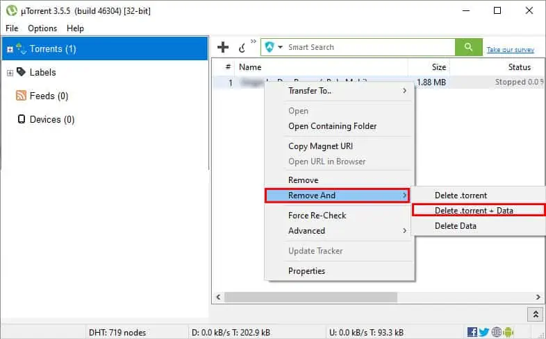 uTorrent Not Working: Why & How to Fix it 6 uTorrent-delete-data