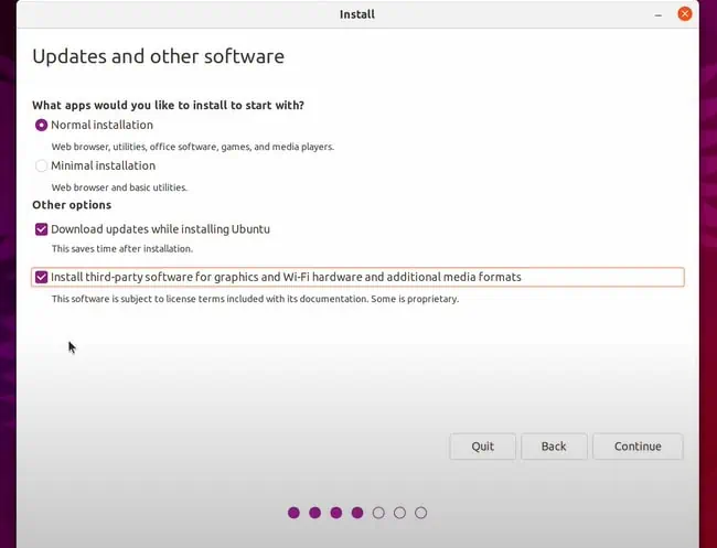 How To Dual Boot Windows 11 And Linux 8 ubuntu-normal-installation