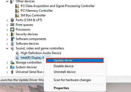 Why Are My Monitor Speakers Not Working? How to Fix It 17 update-driver-8