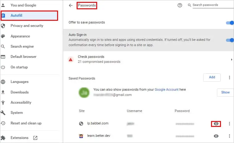 7 Ways on How to Find Old Passwords 5 Chrome-old-passwords