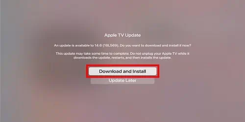 Fix: “An Error Occurred Loading This Content” on Apple TV 12 Click-on-Download-and-Install