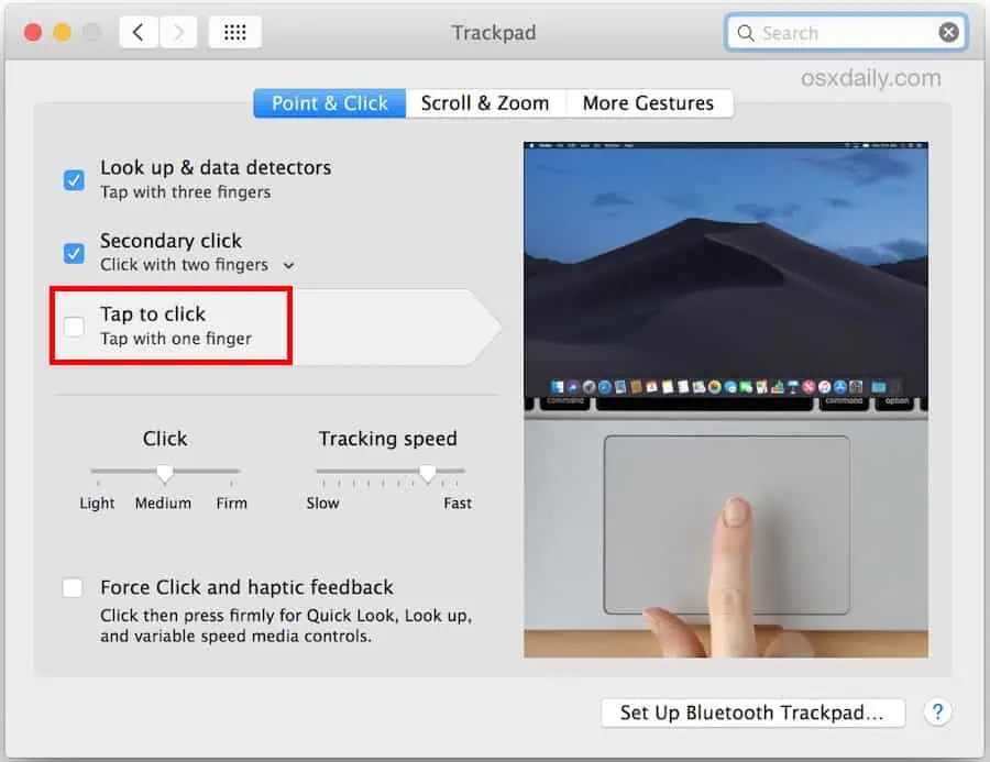 Touchpad Not Working on Laptop? Here’s How to Fix It 15 MacOS-Tap-to-Click