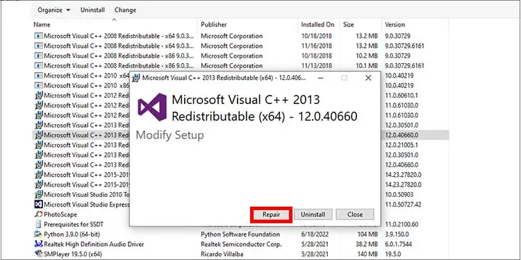 Geforce Overlay Not Working? Try These 11 Fixes 19 Microsoft-visual-c-repair