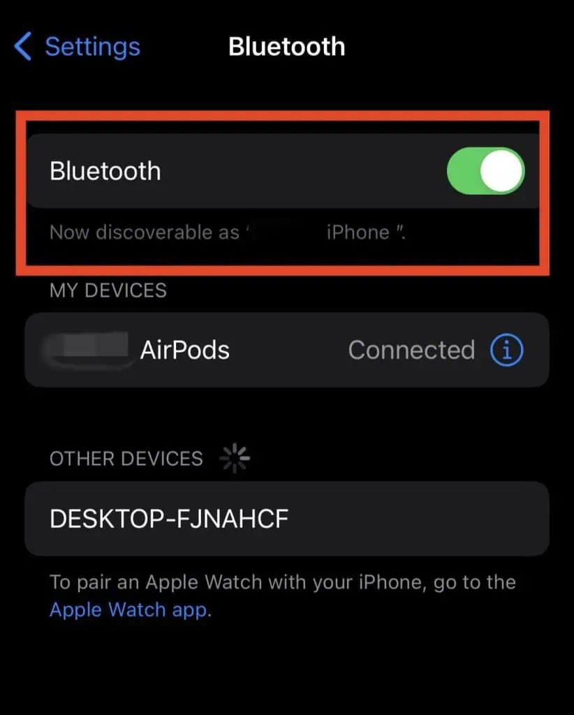 Why is My iPhone Ring Volume Too Low? 8 Ways to Fix It 10 Toggle-the-Bluetooth-button-822x1024
