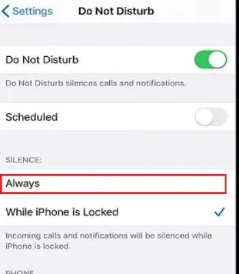 Under-the-Silence-Tap-on-Always-to-stop-receiving-calls-or-alerts-while-your-iPhone-is-on