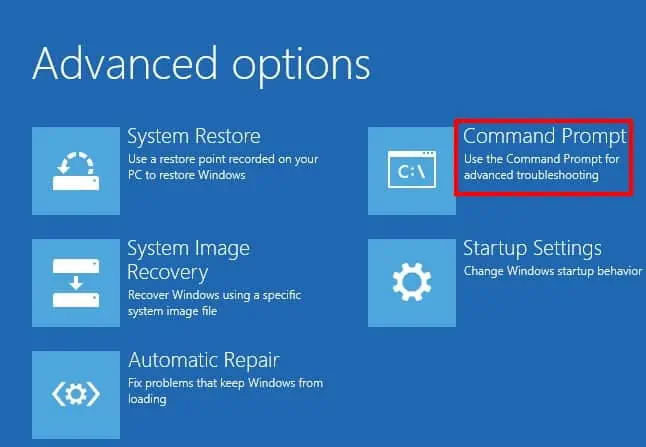 Windows-Recovery-Environment-Command-Prompt
