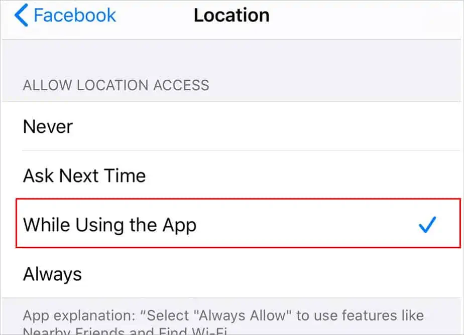 Facebook Dating Not Showing Up? Here’s How To Fix It 17 allow-location-permission-to-facebook-1