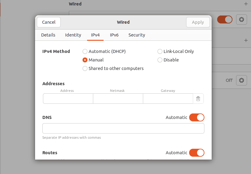 How To Connect Two Computers With an Ethernet Cable 16 assign-ip-ubuntu