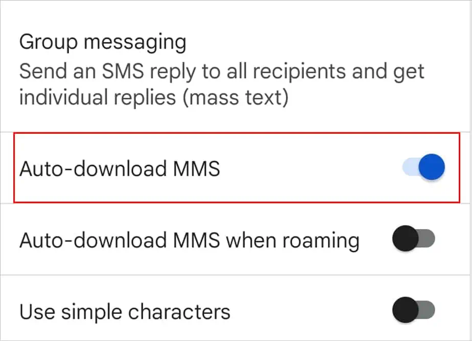 Android MMS Not Working? Here’s How to Fix It 11 auto-download-mms-1