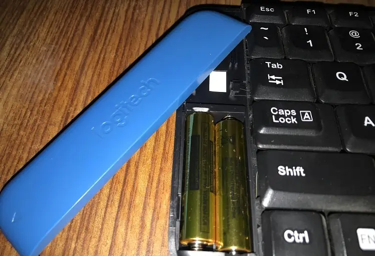 How to Pair Logitech Keyboard (Beginner's Guide) 16 both-batteries-inserted