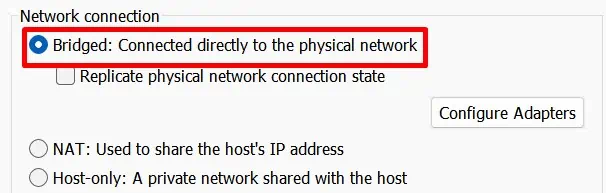 Network Bridge Not Working? Here's How to Fix it 29 bridged-network-connection-vmware