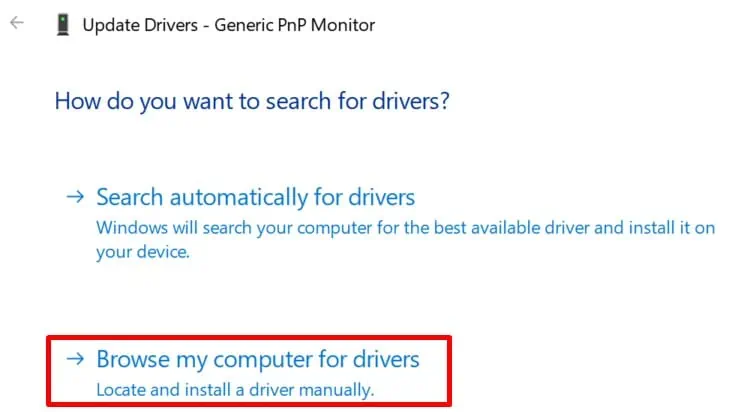 How to Install the Monitor Driver Manually 5 browse-my-computer-for-drivers
