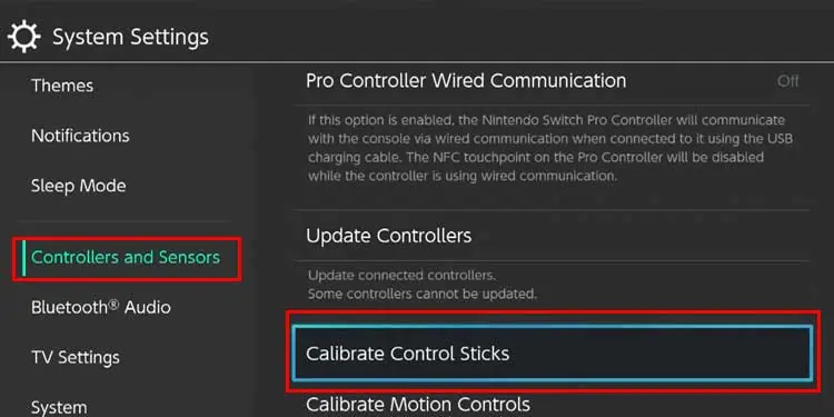 Nintendo Switch Controller Not Working? Try These Fixes 16 calibrate-control-stics