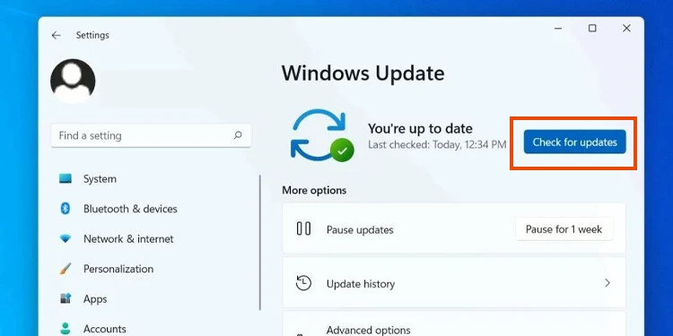 Microsoft Surface Won't Turn On? 9 Ways to Fix it 10 check-for-updates-windows-11