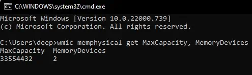 check-max-ram-command