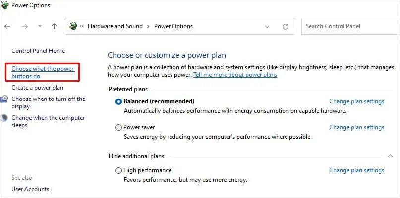 Microsoft Surface Won't Turn On? 9 Ways to Fix it 12 choose_what_the_power_buttons_do