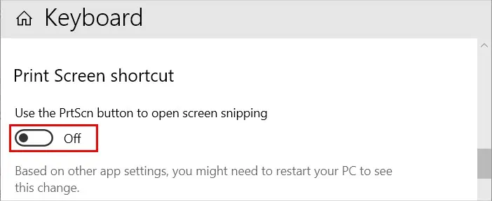 Lightshot Not Working - Why & How to Fix it 11 disable-print-screen-shortcut-windows