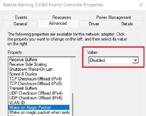 Ethernet Keeps Disconnecting ? Here's How to Fix it 38 disable-wake-on-magic-packet