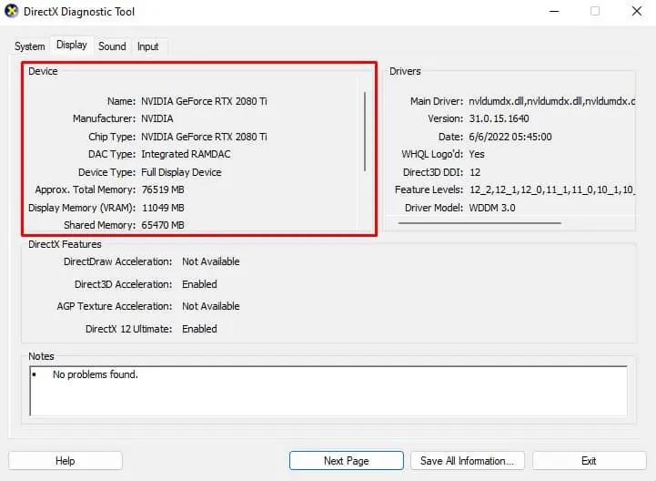 How to Increase VRAM on Windows (3 Simple Ways) 8 dxdiag-total-video-memory