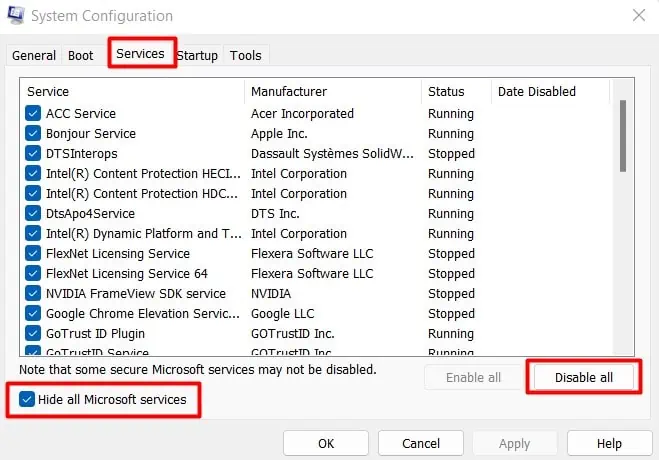 Fix: Laptop Screen Turned Black, But is Still Running 38 hide-all-microsoft-services