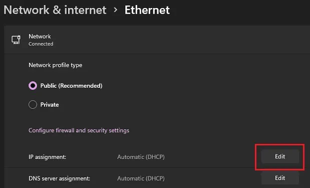 Ethernet Keeps Disconnecting ? Here's How to Fix it 33 ip-assignment-edit