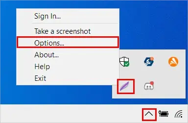Lightshot Not Working - Why & How to Fix it 9 lightshot-options-taskbar