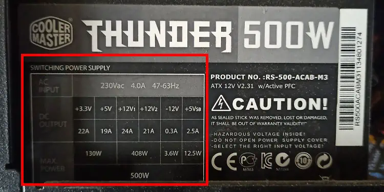 power-supply-label