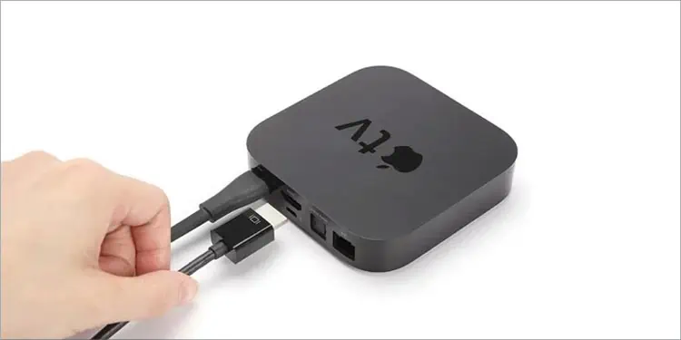 Fix: “An Error Occurred Loading This Content” on Apple TV 9 repluggging-hdmi