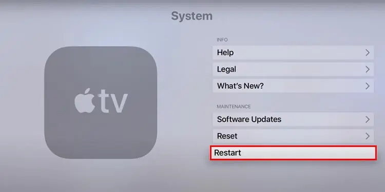 Fix: “An Error Occurred Loading This Content” on Apple TV 10 restart