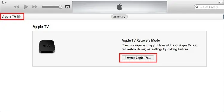 Apple TV Blinking Light? Try these Fixes 9 restore-apple-tv-in-windows-1